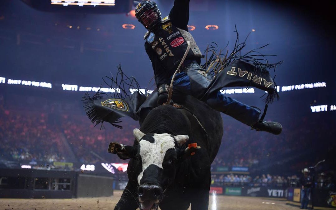 Ariat Texas Rattlers and Odessa College Wranglers compete in first of its kind bull riding event